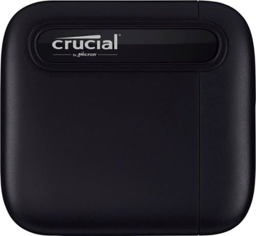 Crucial - X6 SE 2TB External USB-C/USB-A Portable SSD - Black